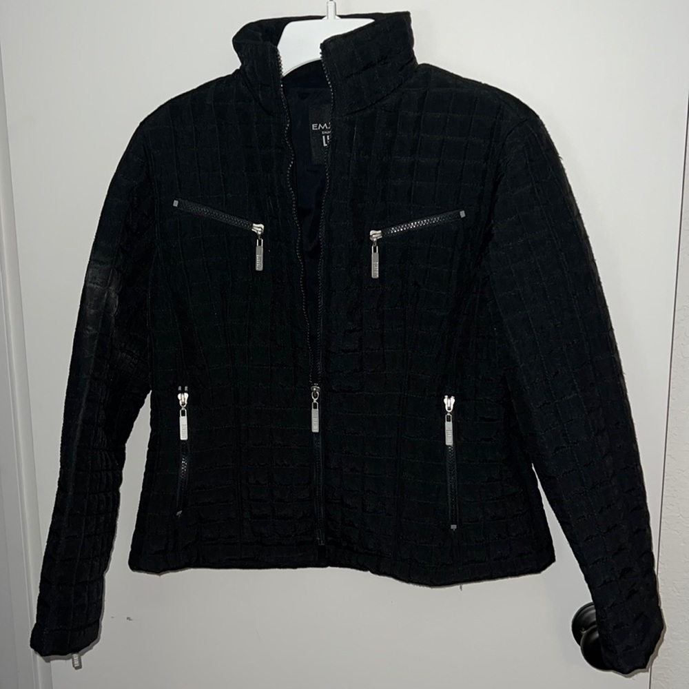 Emanuel Liberte’ black quilted jacket!